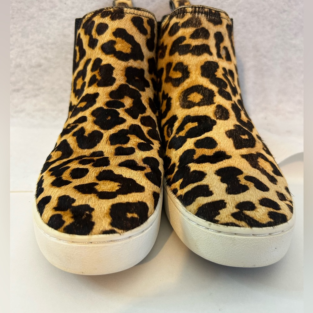 Michael Kors Cheetah Print Slip-On Sneaker With Zipper.
